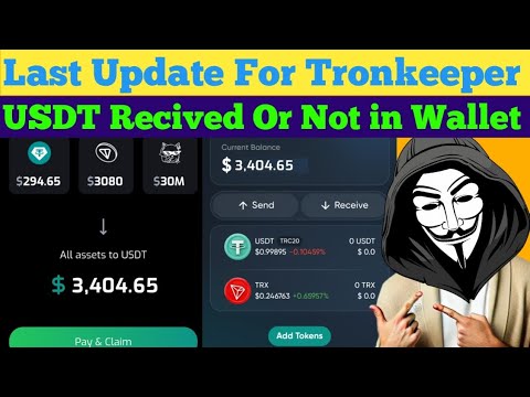 Tronkeeper new update 🤑|| Tronkeeper usdt withdraw Received || Tronkeeper Usdt withdrawal process