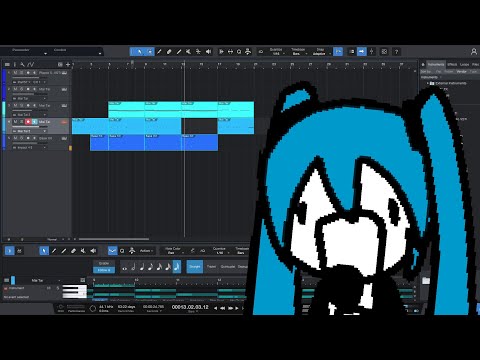 Hatsune Miku yelling for almost a minute