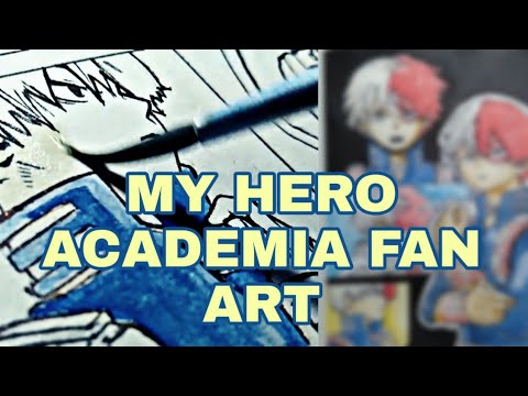 My Hero Academia Fan Art  Todoroki Shoto watercolor painting