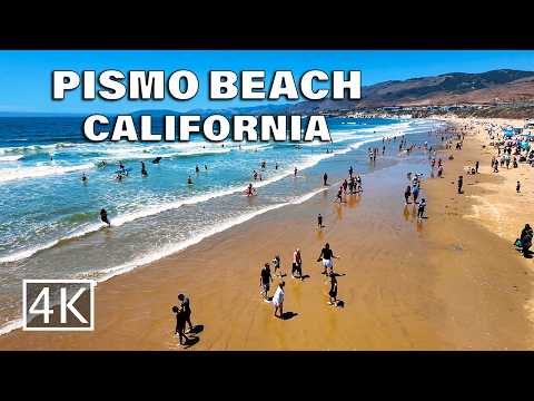 [4K] Pismo Beach - California USA - Walking Tour