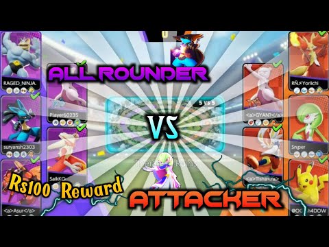 ALL-ROUNDER vs ATTACKER Ultimate showdown 💥|| Pokemon unite