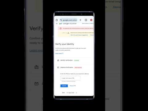 Google AdSense Identity Verify kaise kare | How to Apply for AdSense Pin 2024 #adsense #shorts