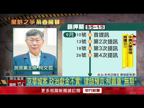 柯文哲「涉犯4大罪」最快本周起訴　關鍵被告他提訊次數「居冠」