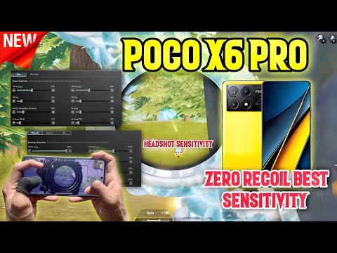 Poco x6 pro bgmi headshot🤯and zero recoil sensitivity