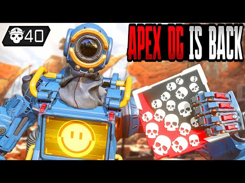 PATHFINDER 40 KILLS IN ORIGINAL APEX RELAUNCHED (TWO GAMES) (Apex Legends Gameplay)