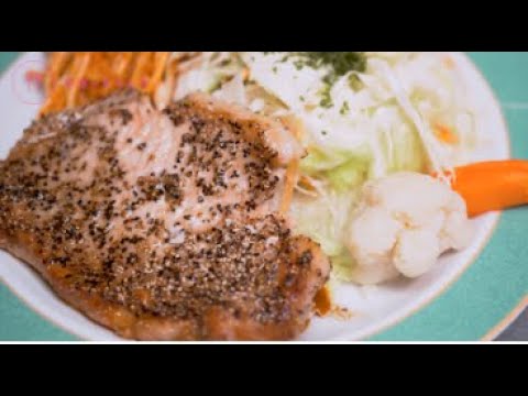 【豚肉の極み】ポークペッパーで飯テロ【赤坂 バル・エルモ】