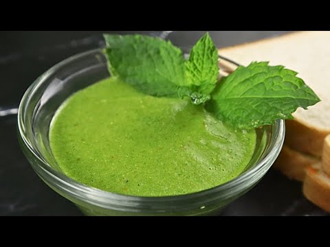 Green chutney Recipe| Mint coriander chutney for sandwich & chat🥗| How to make Green chutney at home