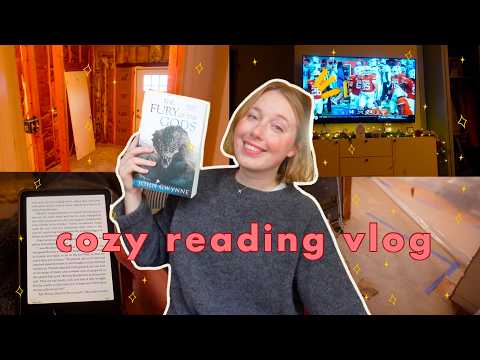 cozy reading vlog: my house is under construction + finishing an amazing fantasy series!