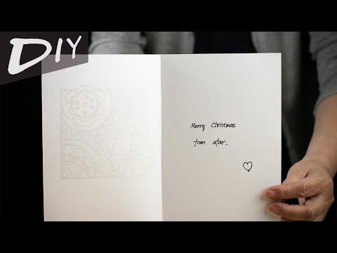 DIY Simple Color Pencil Christmas Card｜简单的彩铅圣诞卡