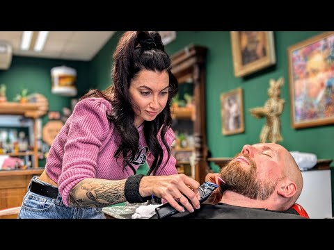 ASMR / Perfect Beard Trim. A Relaxing Barber Experience. Sleep Inducing Sounds