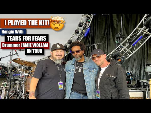 Hangin' With Tears For Fears' Jamie Wollam On Stage! 🥁 (Tour Kit Walkthrough)