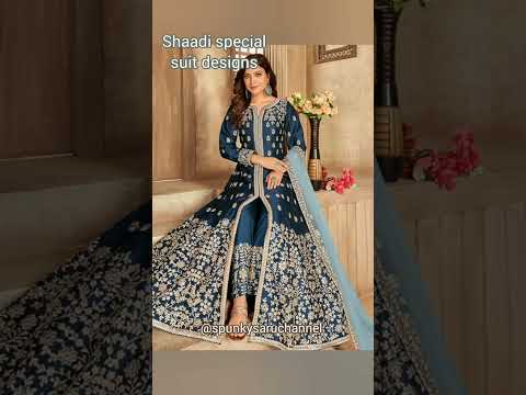 Shaadi Vivah Special Suit Designs एक बार जरूर देखें |Beautiful partywear suits @spunkysaruchannel