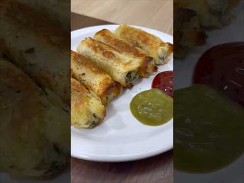 Crispy Bread Cheese Roll Recipe | Bread Roll | Easy and tasty Recipes ##recipe #shorts