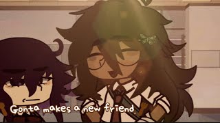 Gonta makes a New friend. / (my school Au) / ￼ platonic ougoku / kaimaki