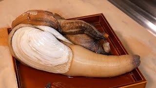 Queen of Shellfish – How to Clean Mirugai and Make Sashimi【English subtitles】