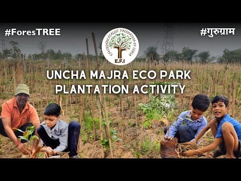 Plantation with KIDS at E.F.I's Uncha Majra - Eco Park, Gurugram | ForesTREE