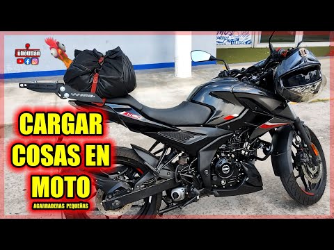 CARGAR COSAS EN MOTO CON AGARRADERAS PEQUEÑAS ... JULIOTITLAN ...