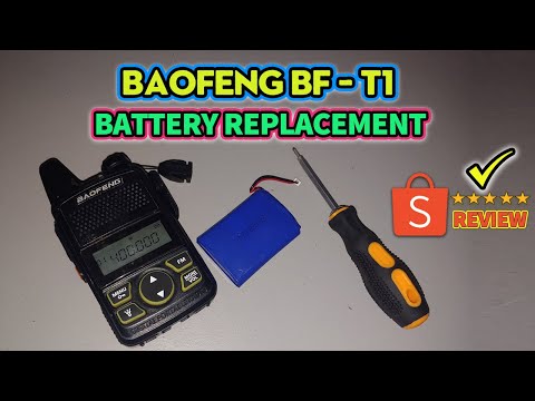 How to Replace Baofeng BF T1 Battery | Shopee Cheapest Original Baofeng Battery