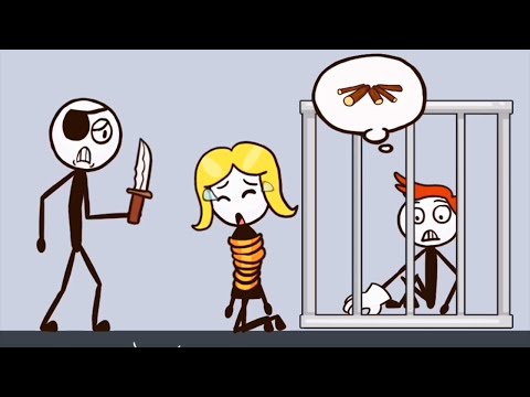 Stickman Thief - All Levels - Funny Stickman Brain Puzzle Game - Gameplay Walkthrough