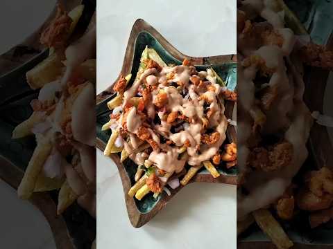 Cheesy Chicken Loaded Fries 😋🍟 #fries #ytshorts #viralvideo