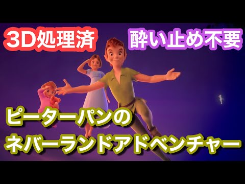 【3D処理済】ピーターパンのネバーランドアドベンチャー・ライド動画