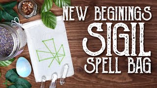 Sigil Magic Spell Bag For New Beginnings - How to make a magic sigil - Magical Crafting