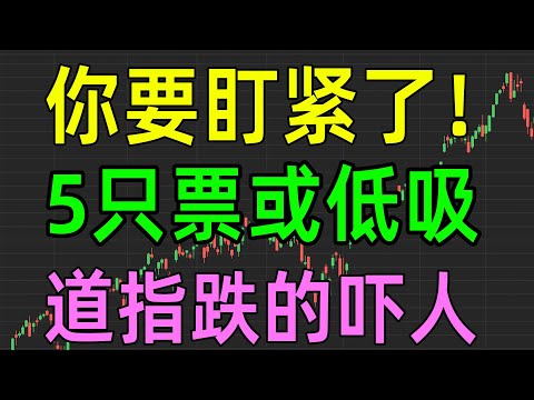 美股收评1219，你要盯紧了，5只票或低吸！道指跌的太吓人