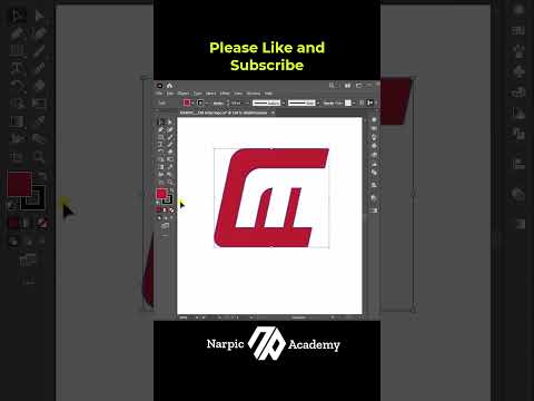 Adobe Illustrator - Design C+M Letter Logo