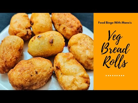 Veg Bread Rolls Recipe- ब्रेड रोल बनाने का तरीका | चवदार ब्रेड रोल रेसिपी #fingerfood #partyrecipes