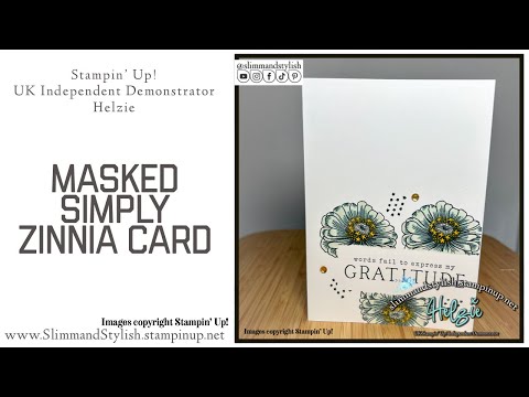 Stampin’ Up! Online Exclusive Simply Zinnia Blended Card