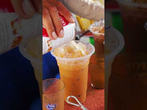 Street Tea and Coffee | Laos Food | Laos🇱🇦 | Luang Prabang #shorts