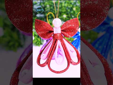 DIY Christmas Angels Ornaments for Christmas Tree Decorations🎄#christmas #shorts #decor #angel