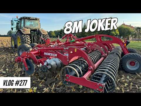 Vlog #277 Preparation for sowing barley with 8m Horsch Joker