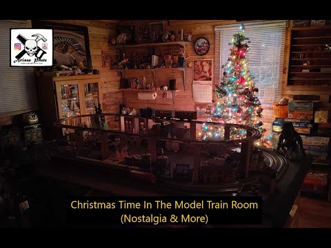 Christmas Time In The Model Train Room (Nostalgia & More)