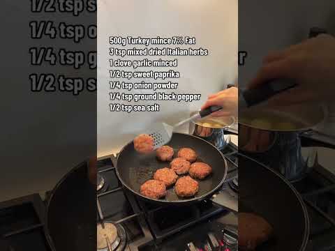 Italian Sausage Style Turkey Bites! High Protein & Quick to Make!