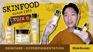 SKINFOOD Skincare Review 🆕 Yuja C Essence, Serum, Cream - Hyperpigmentation (oily skin) 💦