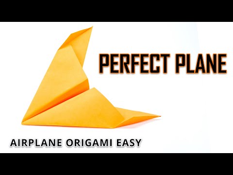 How to make a perfect paper plane - Paper airplane origami easy