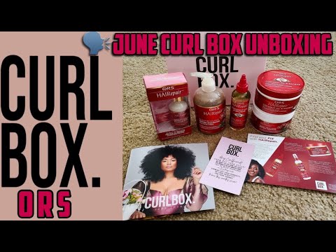 JUNE CURLBOX  2020 | ORS HAIRepair COCONUT OIL & BAOBAB | UNBOXING