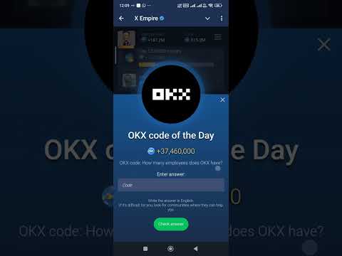 X Empire OKX Code Of The Day 15 October #xempireokx #xempireairdrop #xempireyoutubecode #muskempire