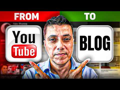 Turn YouTube Videos Into Written Blogs (EASY) | 2024 | Ajay Dhunna