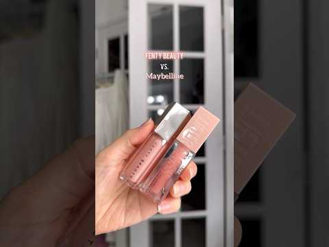 Fenty Beauty Gloss Bomb Dupe! Comparing #FentyBeauty to #Maybelline Lifter Gloss #comparison #shorts