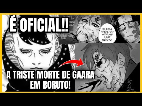 É OFICIAL!!!! É REVOLTANTE!!! GAARA MORRE EM BORUTO? PODE ACONTECER A PIOR DESGR@ÇA