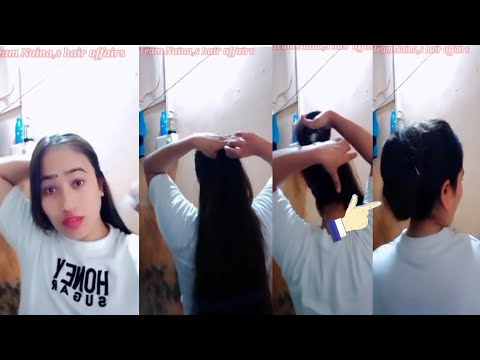 Self Hairstyle  Easy Clutcher Bun Hairstyle!  clutch bun for long hair