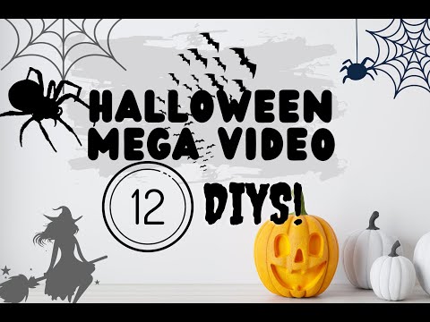 🎃 12 HALLOWEEN & FALL DIYS 🎃 MEGA HALLOWEEN VIDEO 🎃 FALL SIGNS & FARMHOUSE DECOR 🎃