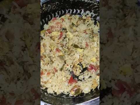 eggtamato friedrice simple and easy process #eggrecipe  #foodlover #trendingshorts #ytshorts