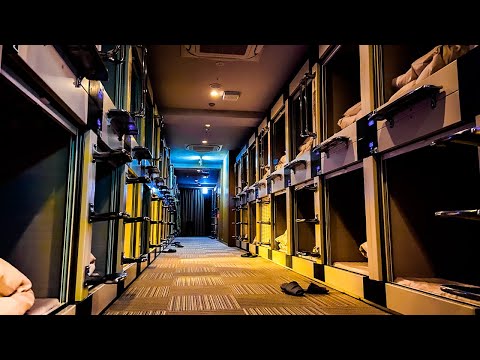 $40 Japan's luxury capsule hotel with so many services | Anshin Oyado Premire | Nagoya🇯🇵