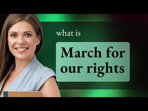 Uniting Voices: The Power of "March for Our Rights"