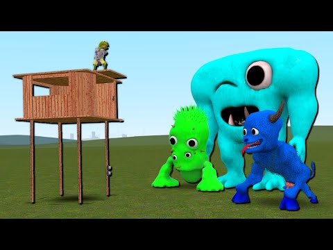 TERRIFYING BANBAN CREATURES VS TOWERS! - Garry's mod Sandbox