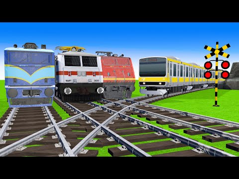 【踏切アニメ】あぶない電車 4 TRAIN 🚦 Fumikiri 3D Railroad Crossing Animation 2024