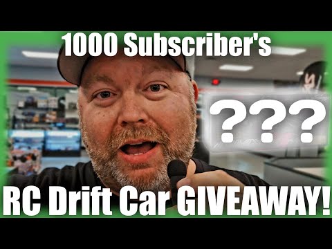 WE MADE IT - 1,000 Subscriber's RC DRIFT CAR GIVEAWAY! 🎉